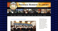 Desktop Screenshot of phoenixhebrewacademy.org